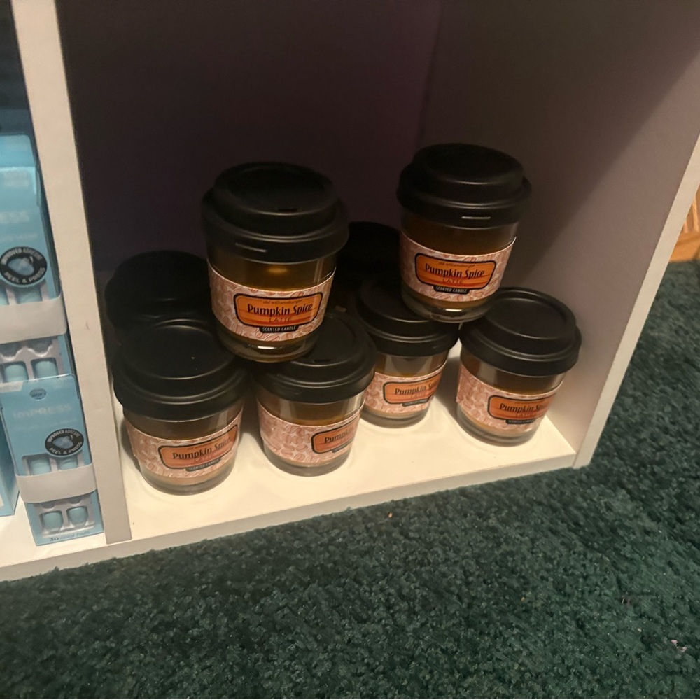 Pumpkin Spice Scented Candle Jars